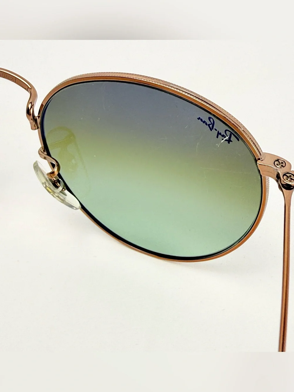 Ray-Ban 3447 Bronze / Copper Frame Sunglasses with Green Gradient Lenses 50/21